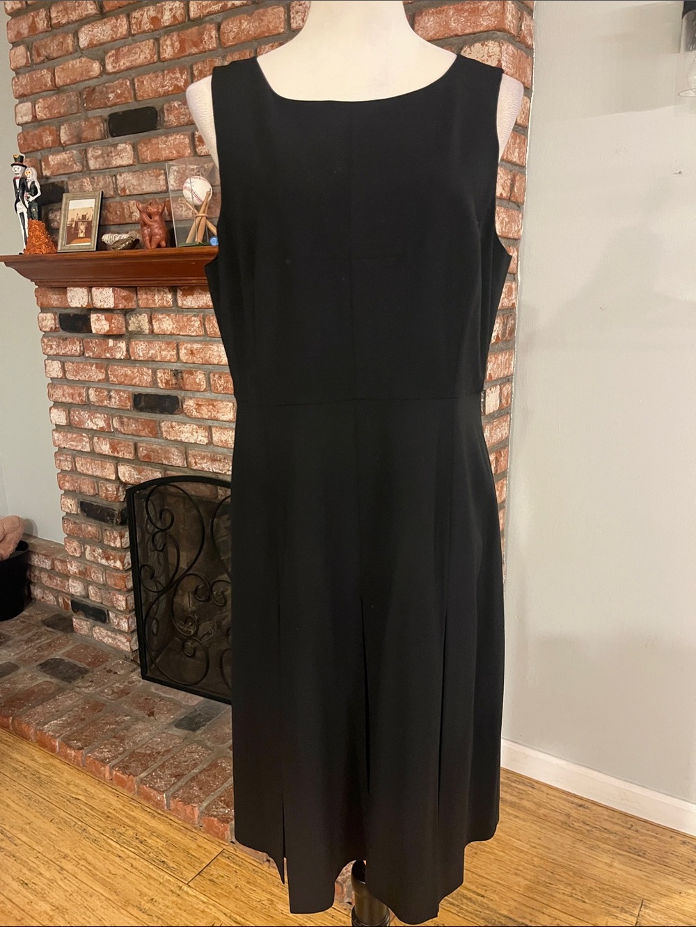 J. Crew Classic Black Sleeveless A-Line Dress